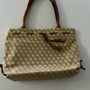 Dooney & Bourke Beige Monogram Tote